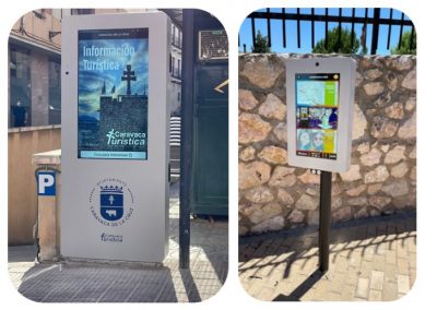Ejemplos soportes en vía pública que requieren instalación de zapata y obra civil en Caravaca de la Cruz (Murcia)