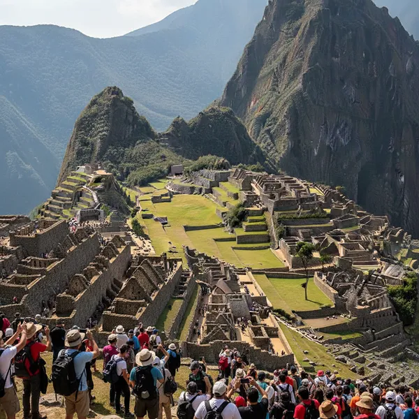 destino lleno de turistas
